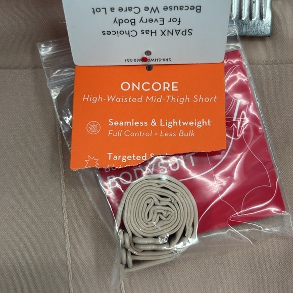 SPANX Oncore Sculpting High-Waisted Mid-Thigh Short Women’s Size Large Nude NWT! - Picture 9 of 15